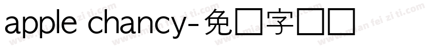 apple chancy字体转换